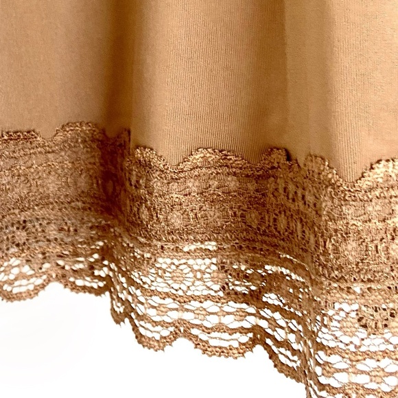 ZIMMERMANN Tulsi Dot Frill Tan Camel Ruffled Midi Dress - Picture 5 of 13